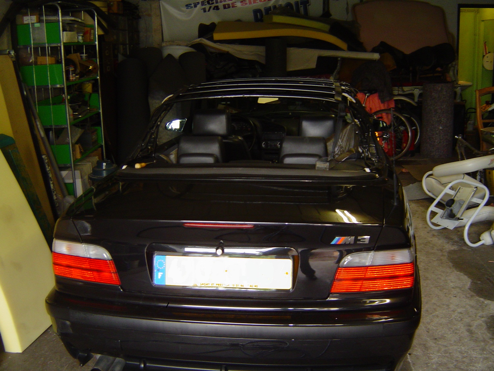 Changement d’une capote de BMW